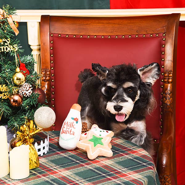 Happy Woofmas | Milk & Cookies - Plush Toy