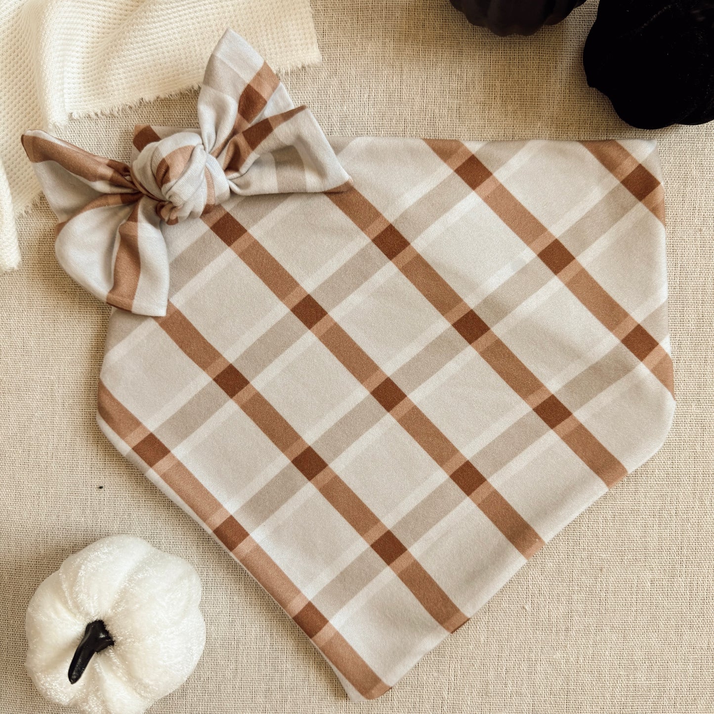 FALL FOCUSED PLAID BANDANA - SUPER SOFT