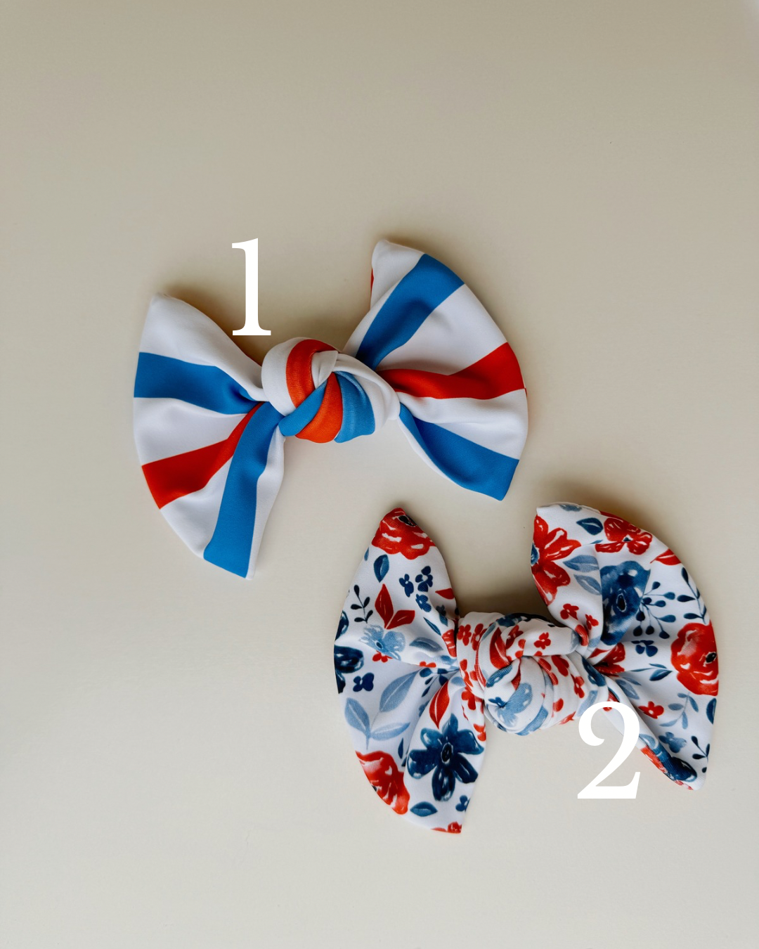 PATRIOTIC PUP BOWS - SWIM