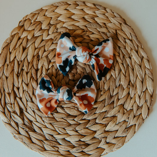 FALL FLORALS BOW (NOT A SET SOLD SINGULAR)