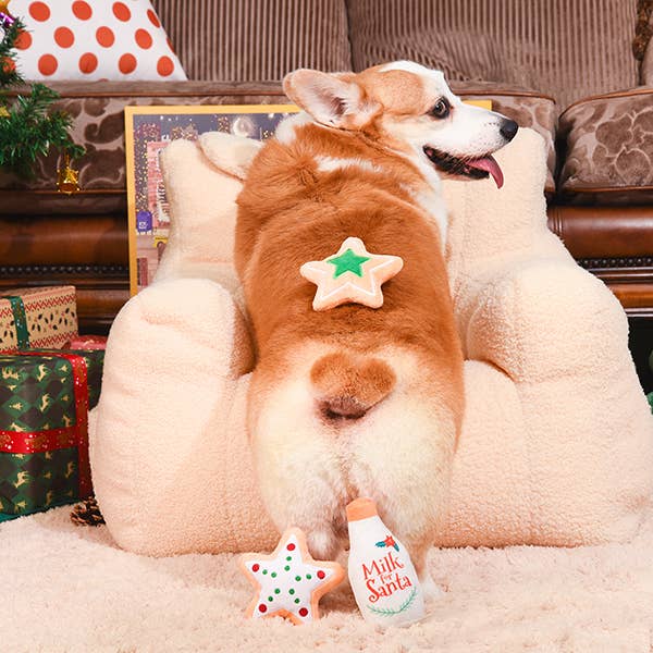 Happy Woofmas | Milk & Cookies - Plush Toy
