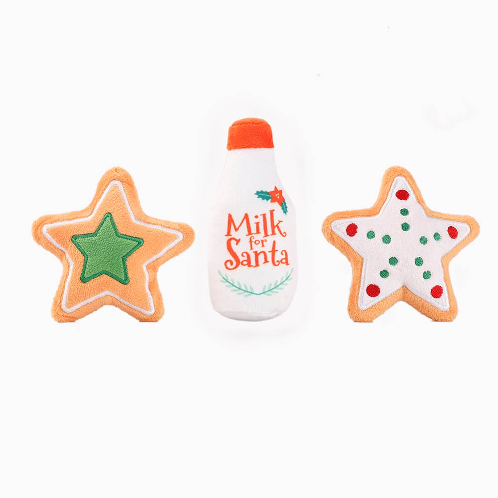 Happy Woofmas | Milk & Cookies - Plush Toy