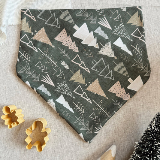 JOLLY GREEN XMAS TREES BANDANA - SUPER SOFT