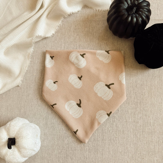 PRETTY IN PINK PUMPKINS BANDANA - SUPER SOFT