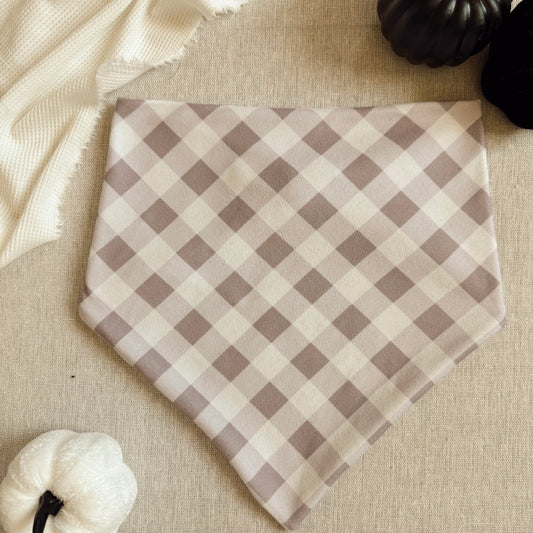 LILAC GINGHAM BANDANA - SUPER SOFT