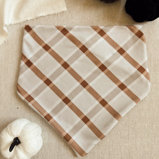 FALL FOCUSED PLAID BANDANA - SUPER SOFT