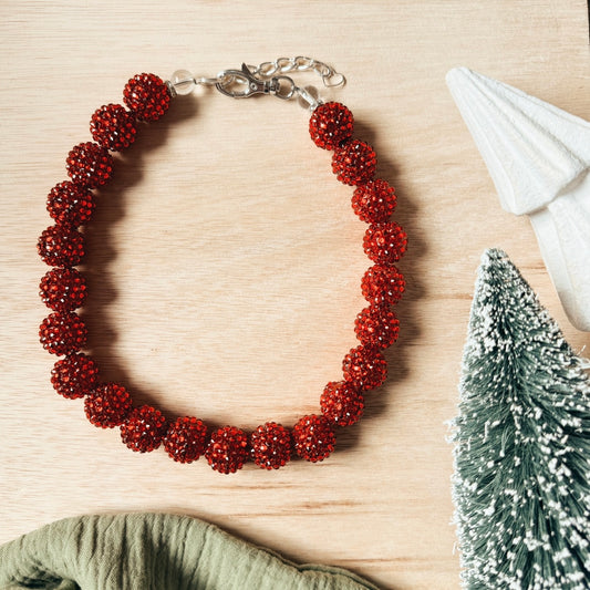 DAZZLING RED NECKLACE